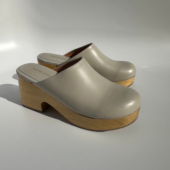 Rachel Comey Blaring Clog Nappa Leather Bone Neutral Grey Taupe Size 9 EUC - Picture 4 of 16